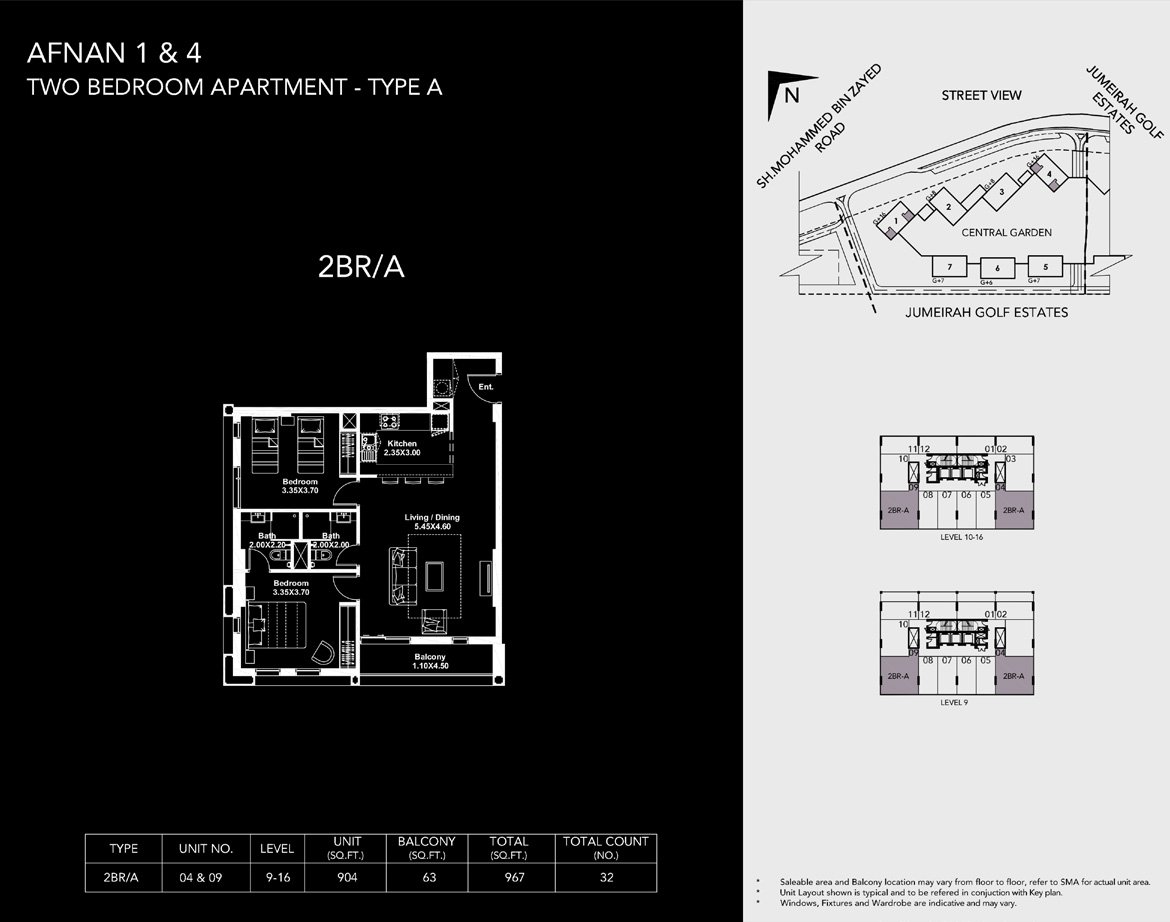 2 Bedroom · 967 sq ft