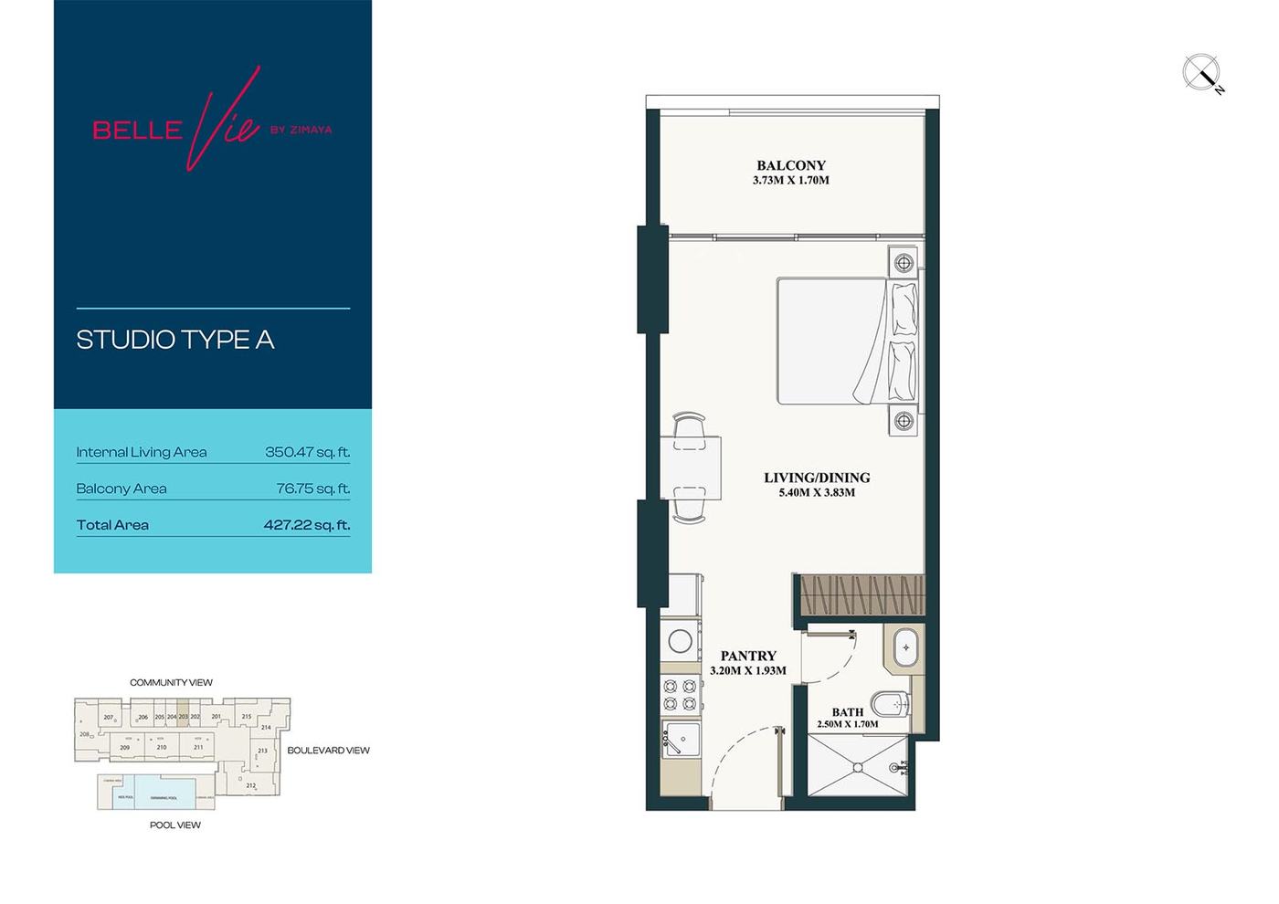 Belle Vie at Dubai Silicon Oasis Floor plan 1