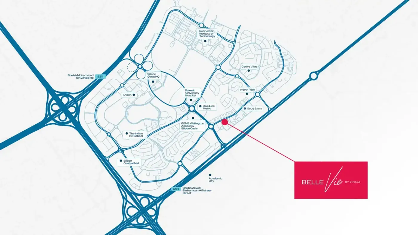 Belle Vie at Dubai Silicon Oasis Master plan