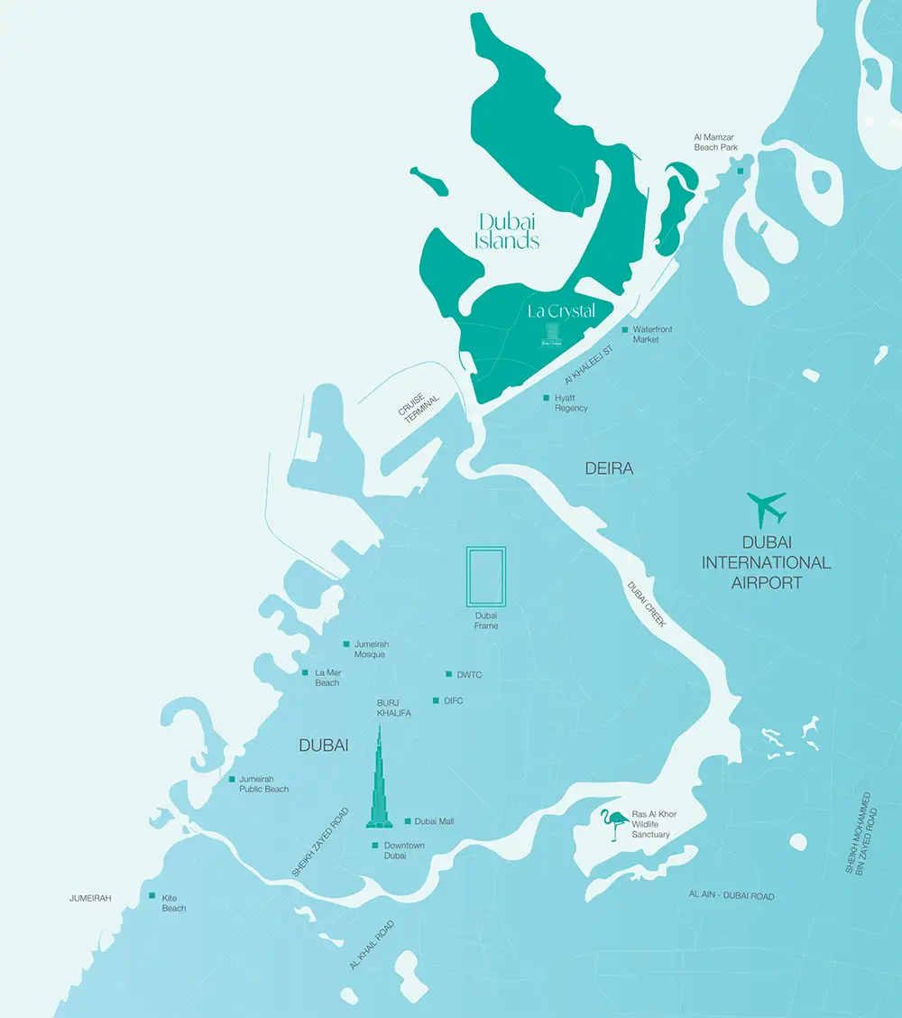 La Crystal at Dubai Islands Master plan