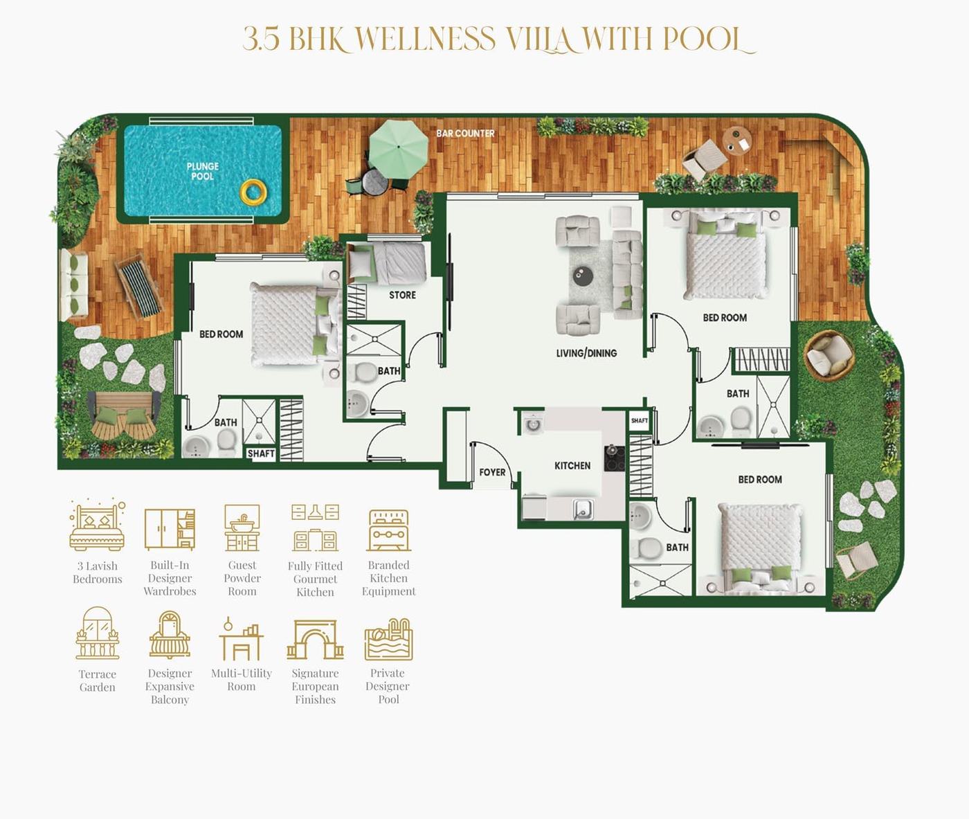 Vincitore Wellness Estate at Majan Floor plan 4