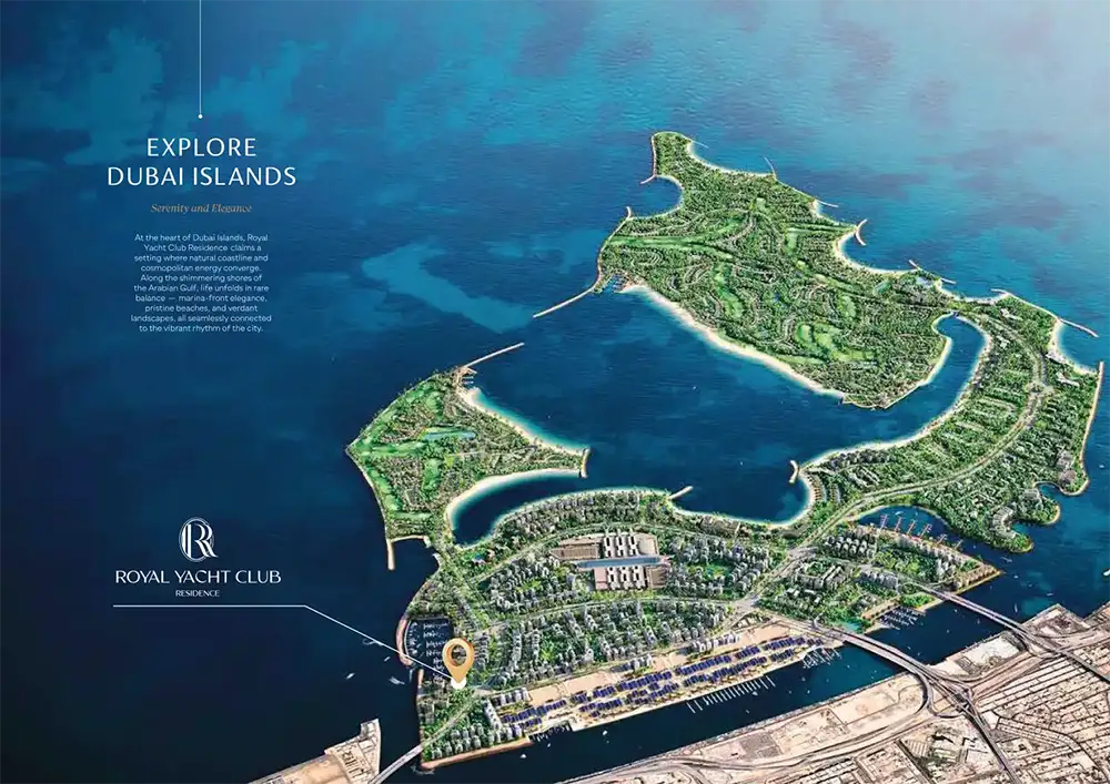 Royal Yacht Club Residence at Dubai Islands Master plan