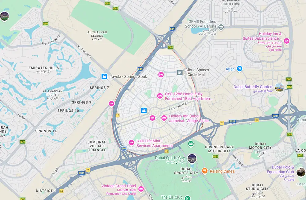 SVN Residences at JVC Master plan