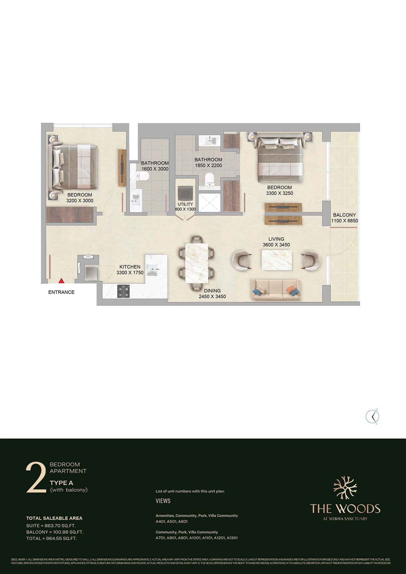 The Woods at Sobha Sanctuary Floor plan 3