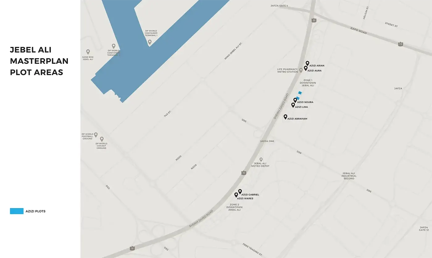 Azizi Rose Jebel Ali Master plan