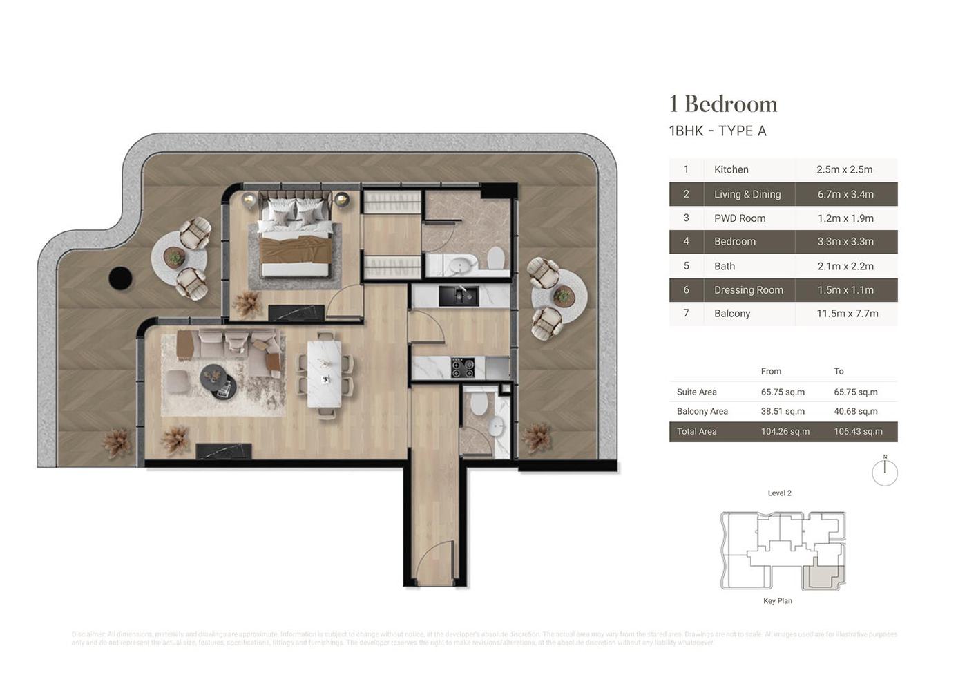 Orvessa Residences at Al Furjan Floor plan 1