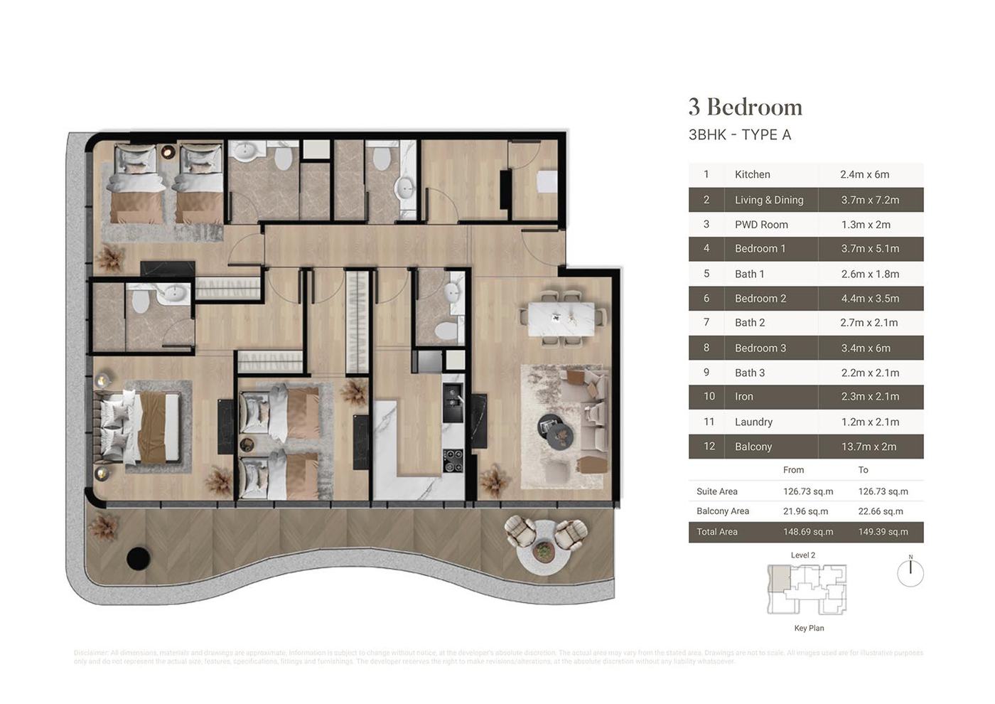 Orvessa Residences at Al Furjan Floor plan 4