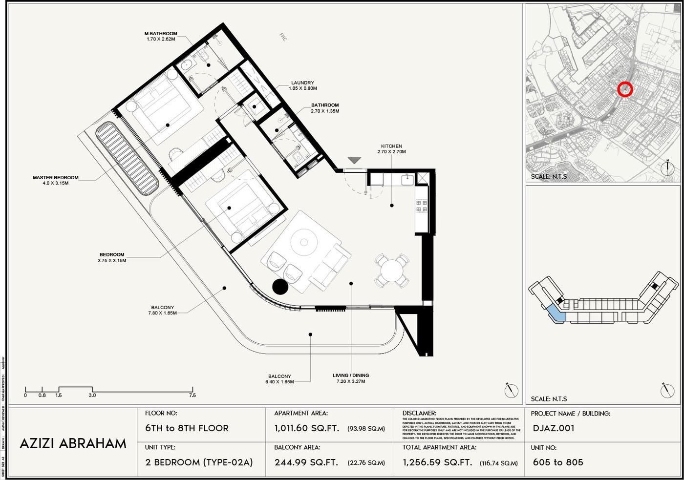 Azizi Abraham at Jebel Ali Floor plan 4
