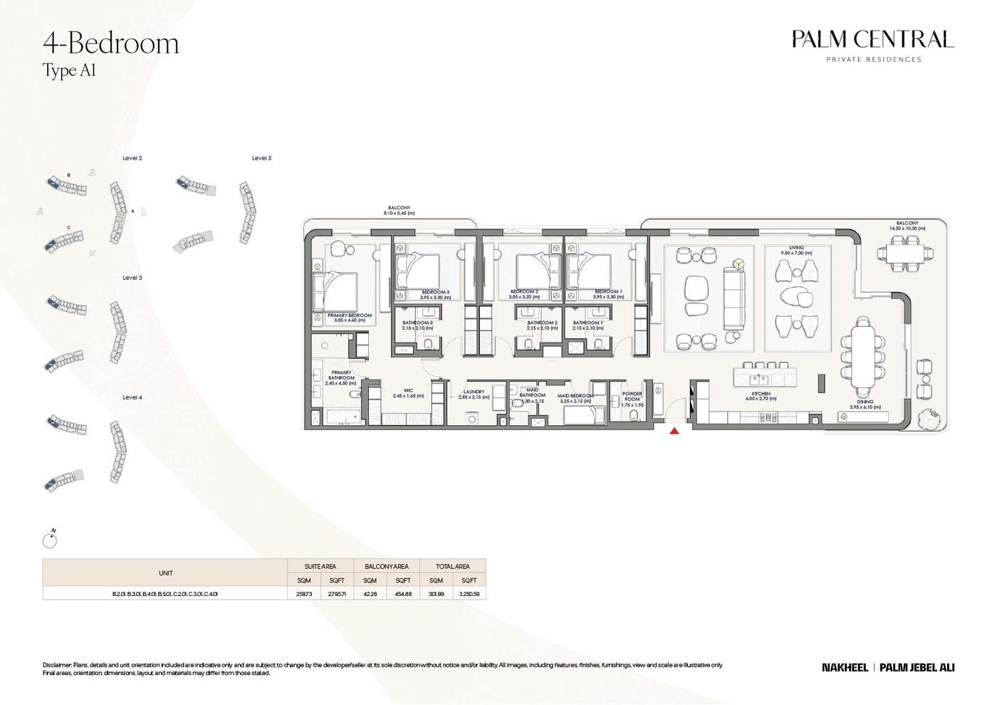 Palm Central Private Residences Frond N Floor plan 3