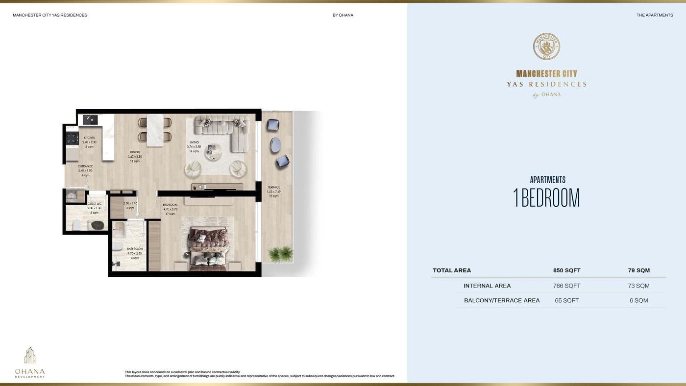 Manchester City Yas Residences A Floor plan 1