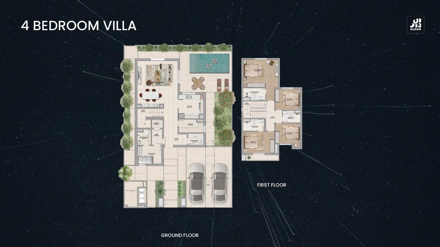 Al Ghadeer Gardens by Aldar Floor plan 3