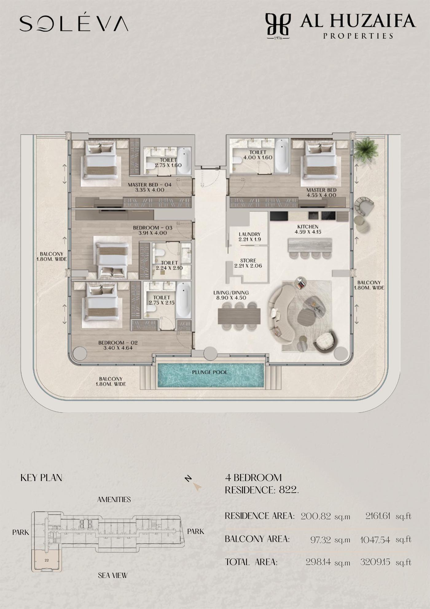 Soleva Beach Residence Floor plan 4