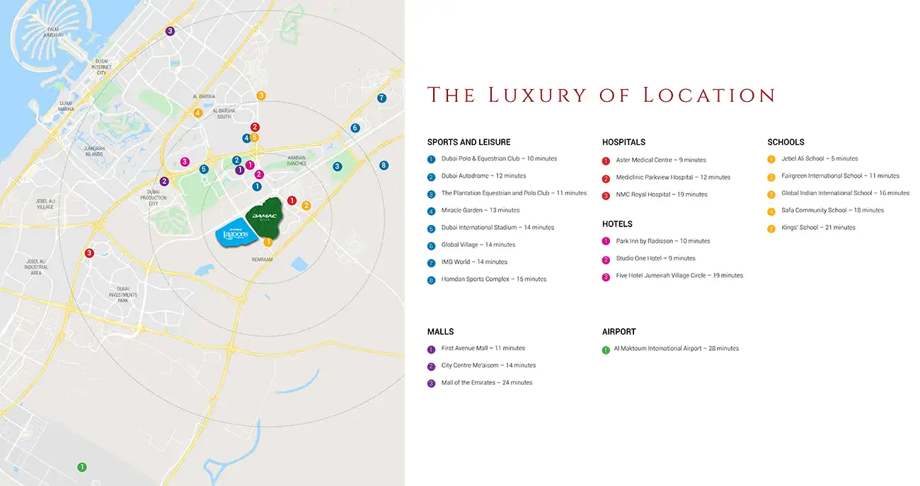 Sorrento at Damac Lagoons Master plan
